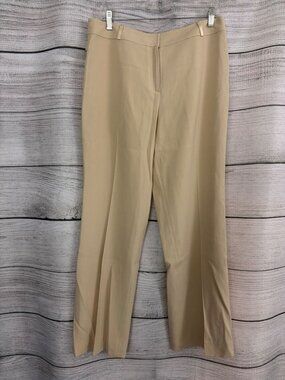 St. John Couture Beige Wide-Leg Trousers Size 12